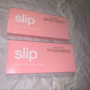 2 x Slip pure silk sleep eye mask (bridesmaid)